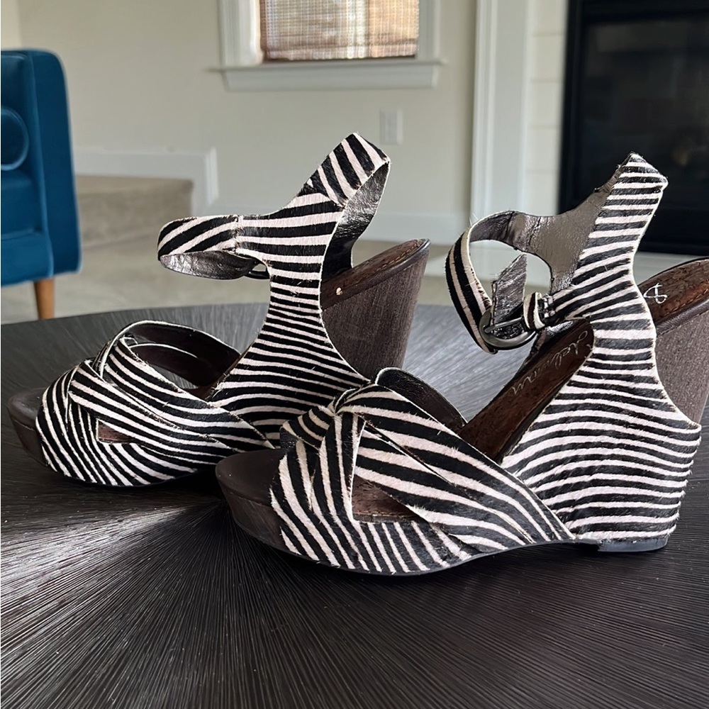 Sam Edelman Animal Print wedge sandals